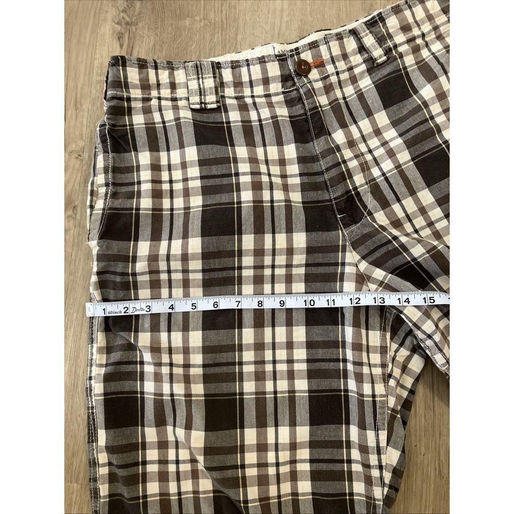 Y2K American Eagle Plaid Shorts Longer Length Size 36 - Picture 6 of 7